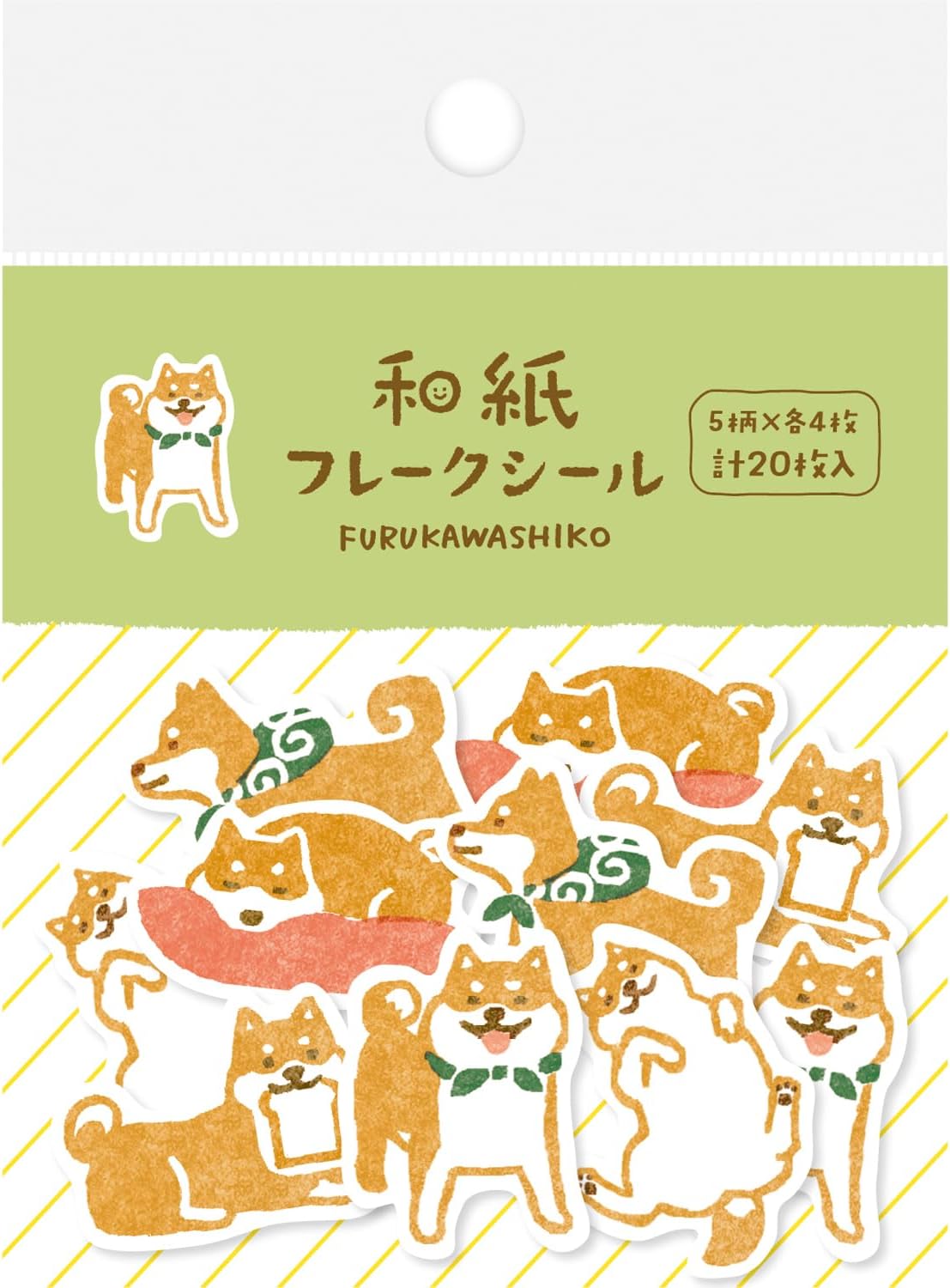 Furukawashiko Washi Paper Stickers - Shiba