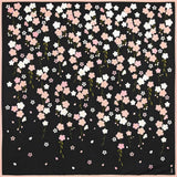 HAMAMONYO Large Furoshiki Wrapping Cloth - Weeping Sakura - Black