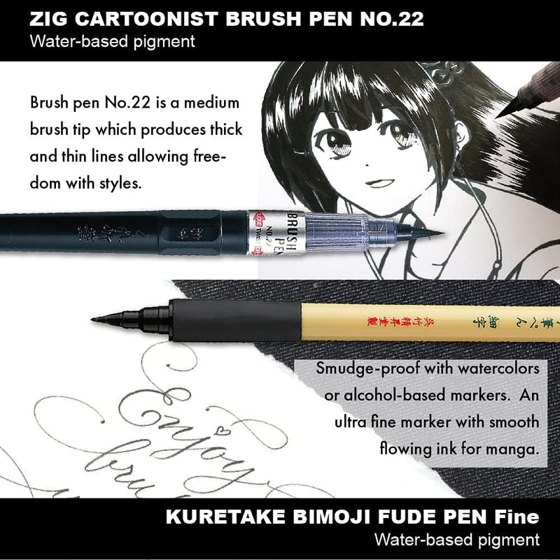 Kuretake Zig Illustration Basic Set 2