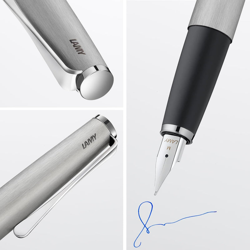 Lamy Studio Fountain Pen Brushed Steel