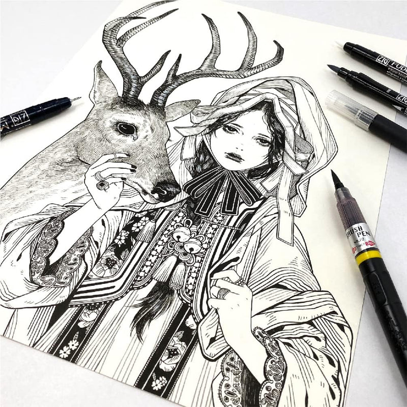 Kuretake Zig Illustration Basic Set 2