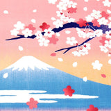 HAMAMONYO Furoshiki Wrapping Cloth - Unumai Fuji and Cherry Blossoms