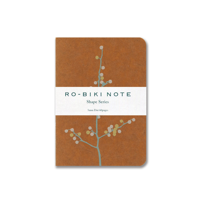 Yamamoto Paper RO-BIKI Branch Flowers Small Notebook - Dot Grid