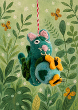 Niaski Felt Cat Hanging Decoration - Cattenborough