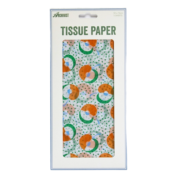 Archivist Apple Picking Illustrated Tissue Paper