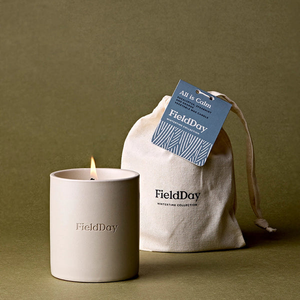 FieldDay Christmas All Is Calm Soy Wax Large Candle