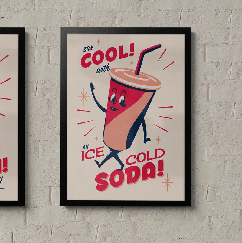 Snack Pack Soda Giclée A3 Art Print