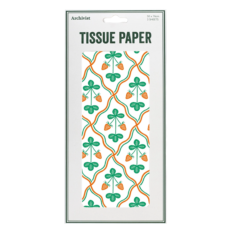 Archivist Strawberry Illustrated Tissue Paper