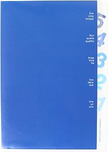 Midori A4 Blue Number 5 Pockets Folder