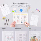 Stalogy 018 Editor's Series 1/2 Year Grid Notebook A5