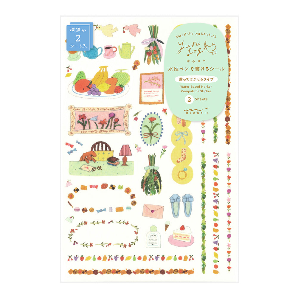 Midori Yuru Log Stickers - My Life