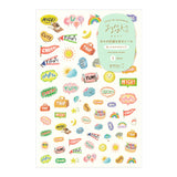Midori Yuru Log Stickers - Feeling
