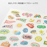 Midori Yuru Log Stickers - Feeling