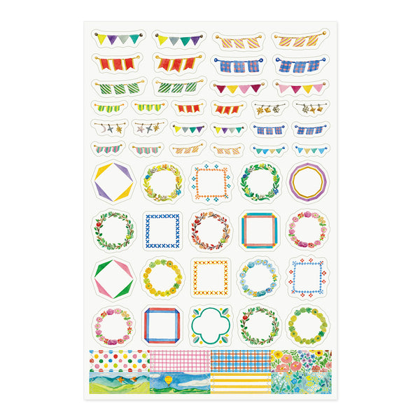 Midori Yuru Log Stickers - Decoration