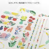 Midori Yuru Log Stickers - Textile Motif