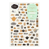 Yuru Log Decoration Sticker 1 Sheet Camouflage Mini Monster