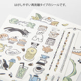 Midori Yuru Log Stickers - Sweets & Animals