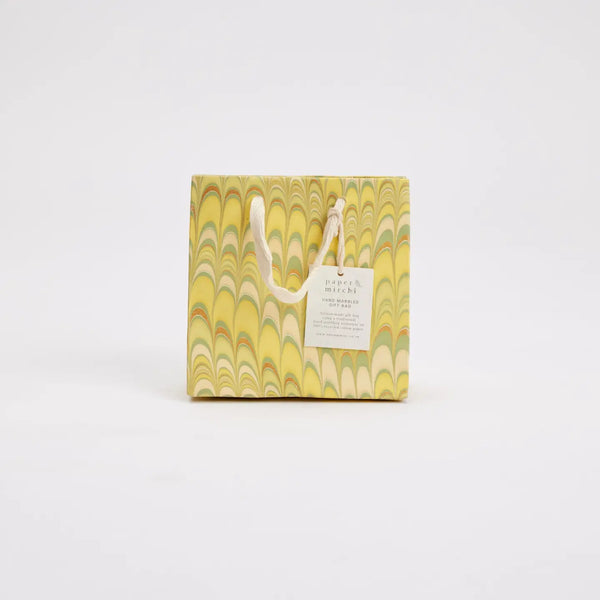 Hand Marbled Small Gift Bags - Bouquet Design