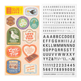 TRAVELER'S Notebook Refill: Customise Sticker Set for LOVE AND TRIP 2025 - Pre-Order