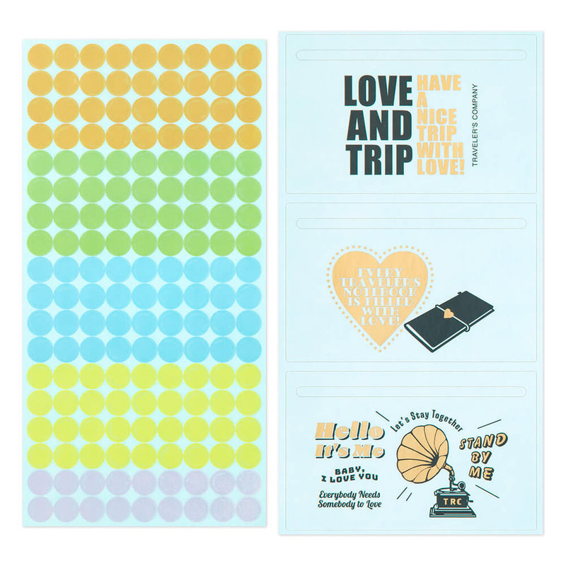 TRAVELER'S Notebook Refill: Customise Sticker Set for LOVE AND TRIP 2025 - Pre-Order