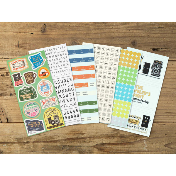 TRAVELER'S Notebook Refill: 2026 Customise Traveler's Spirit Sticker Set