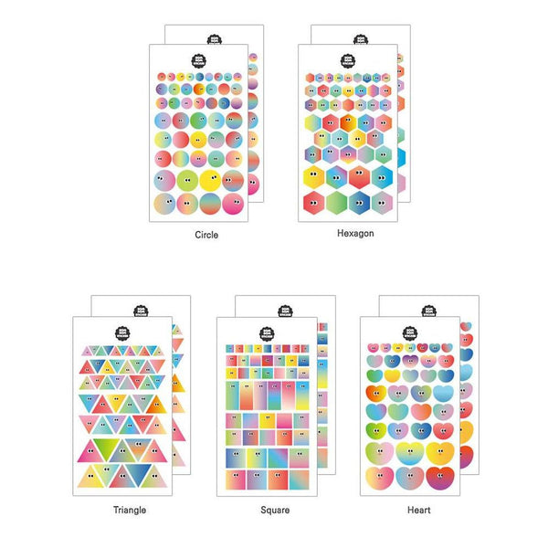 Livework SOM SOM Gradation Sticker Set - 10 sheet