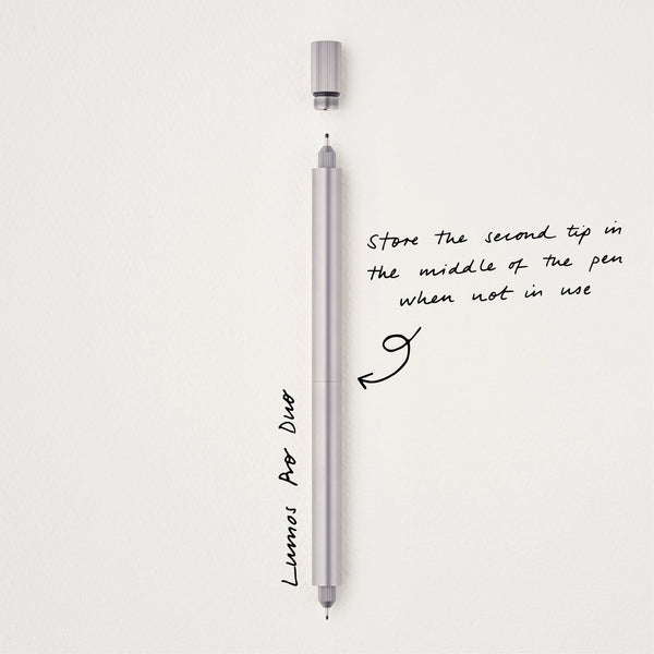 Tom's Studio The Lumos Pro Duo Refillable Multi-Tip Pen Titanium