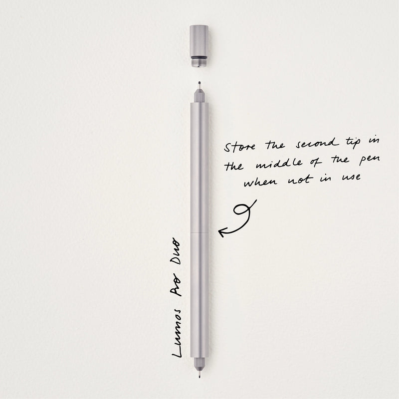 Tom's Studio The Lumos Pro Duo Refillable Multi-Tip Pen Titanium