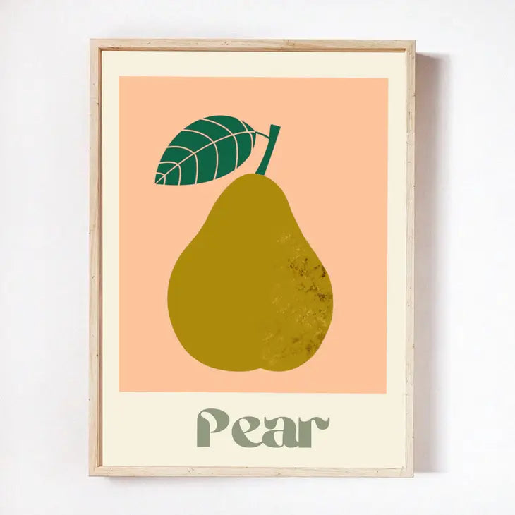 Pear Art Print A4