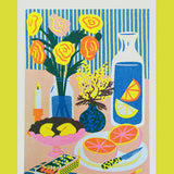 Table Setting Still Life A5 Riso Print