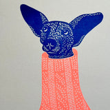 Knit Picker Dog in Jumper Print