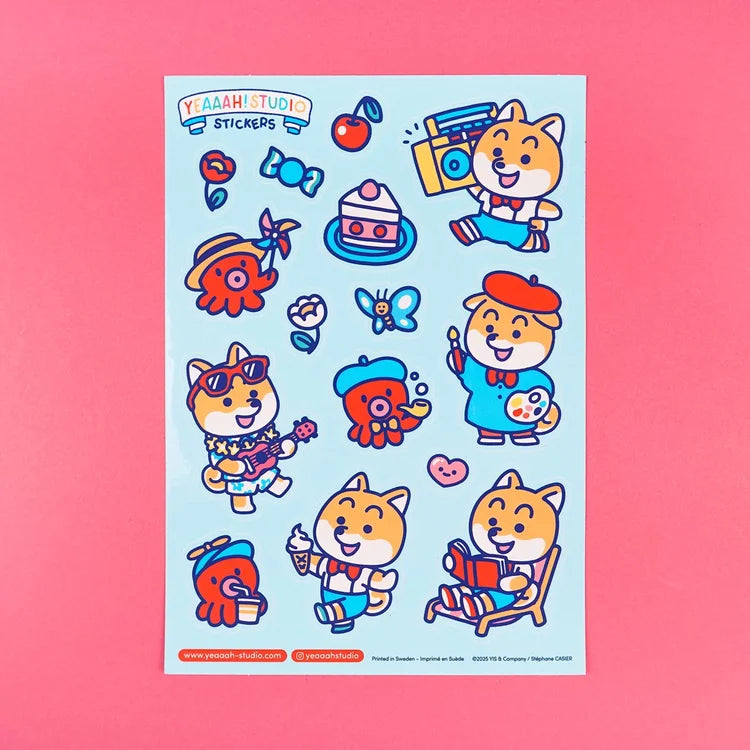 Yeaaah! Studio Vinyl Sticker Sheets
