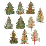 East End Press Christmas Forest Tree Garland