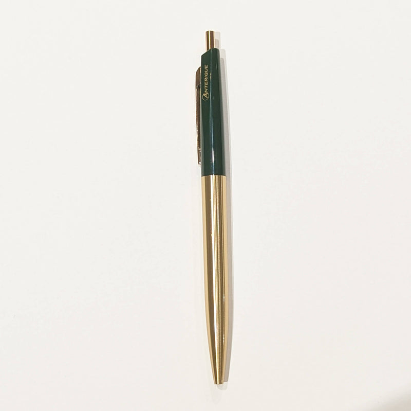 Anterique BP2 Brass 0.5mm Ballpoint Pen Forest Green