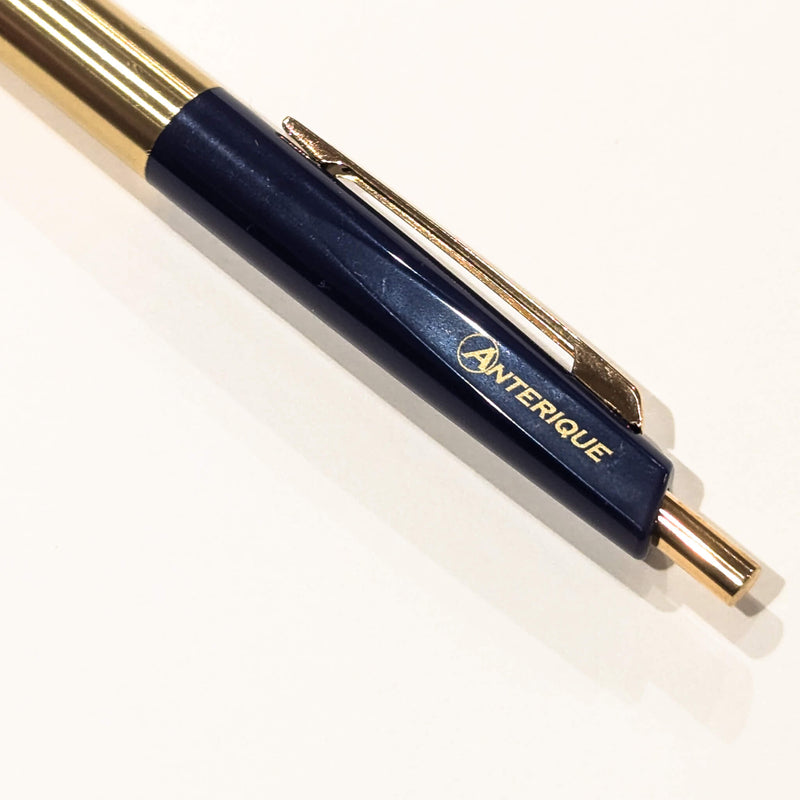 Anterique BP2 Brass 0.5mm Ballpoint Pen Navy Blue