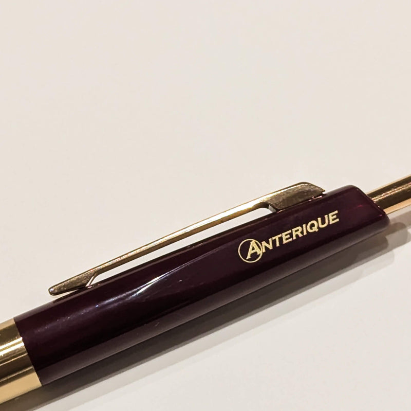 Anterique BP2 Brass 0.5mm Ballpoint Pen Maroon Red