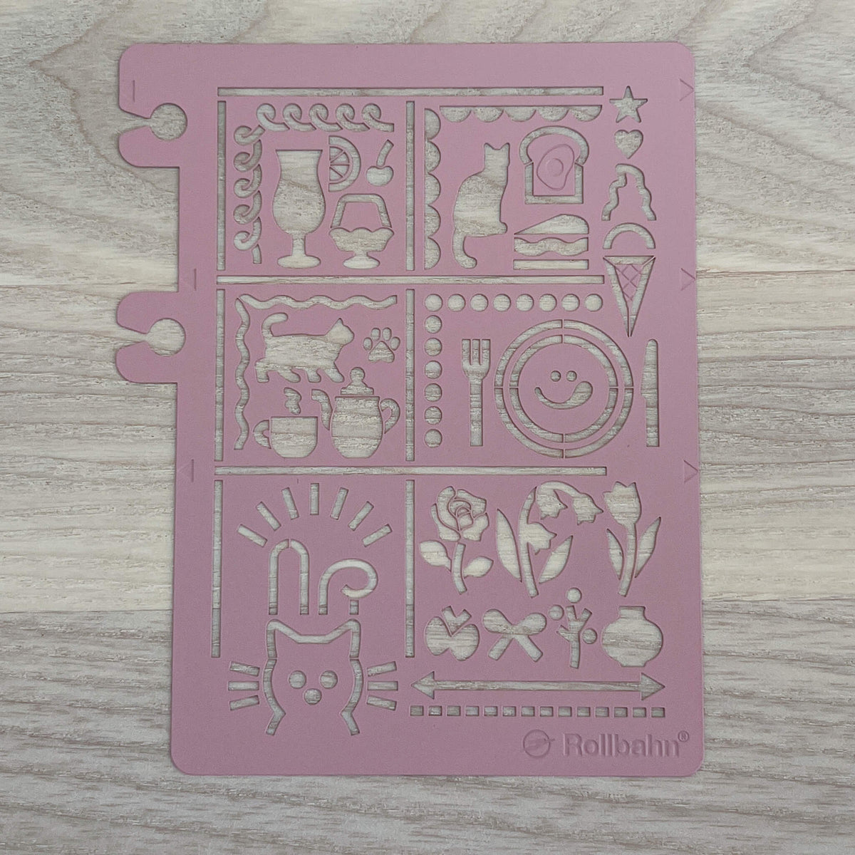 Delfonics Rollbahn Cats Stencil Bookmark