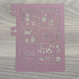 Delfonics Rollbahn Cats Stencil Bookmark