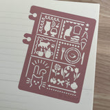 Delfonics Rollbahn Cats Stencil Bookmark