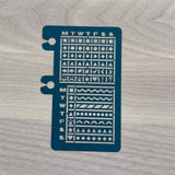 Delfonics Rollbahn Calendar Stencil Bookmarks
