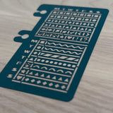 Delfonics Rollbahn Calendar Stencil Bookmarks