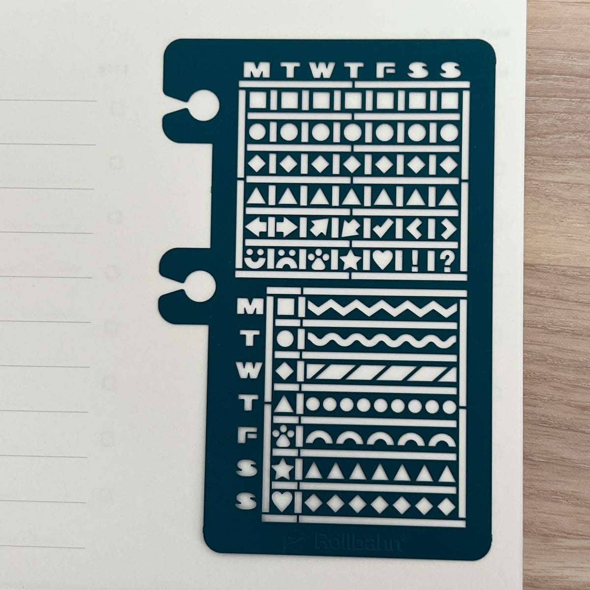 Delfonics Rollbahn Calendar Stencil Bookmarks