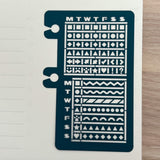 Delfonics Rollbahn Calendar Stencil Bookmarks