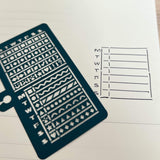 Delfonics Rollbahn Calendar Stencil Bookmarks