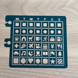 Delfonics Rollbahn Calendar Stencil Bookmarks
