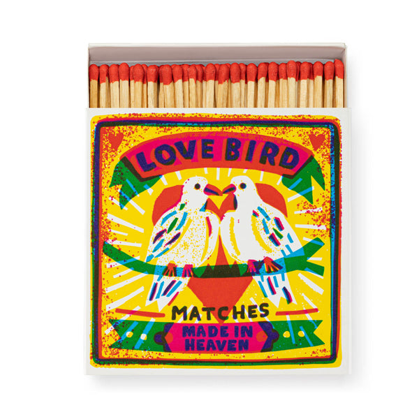 Archivist Love Birds Box of Matches - Store Pickup Only