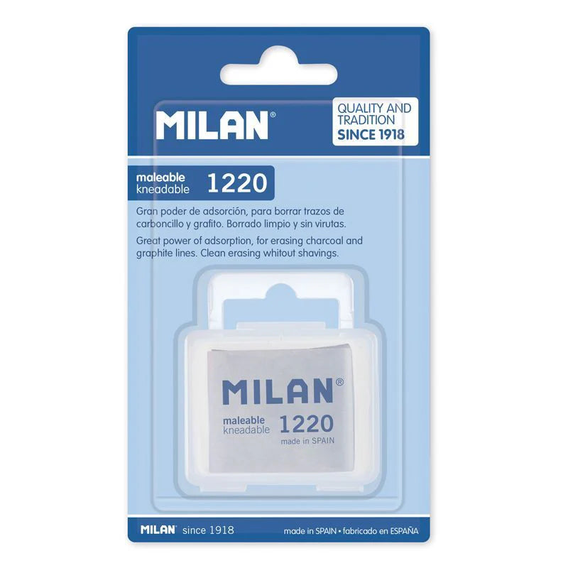 Milan 1220 Kneadable Eraser and Hard Case