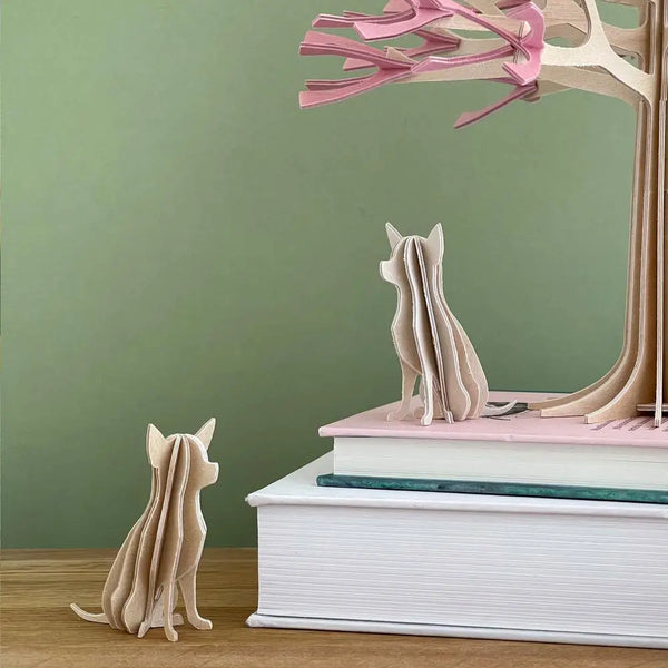 Lovi Chihuahua 6 cm Natural Wood- 3D Wooden Figure