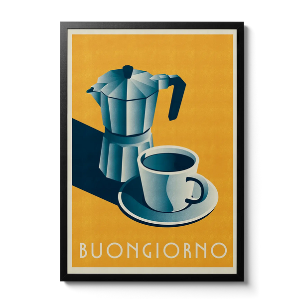 Buongiorno 'good morning' Coffee A3 Art Print