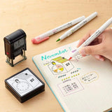 Zebra Mildliner Brush Twin-Tip Pens